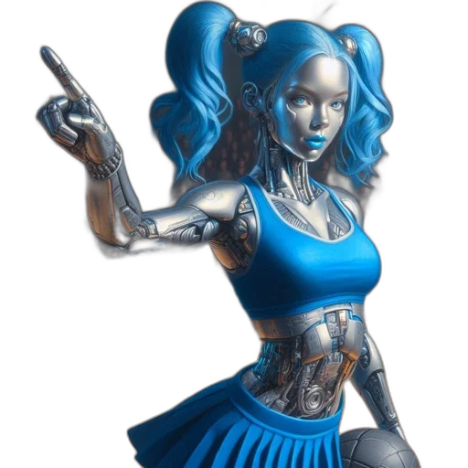 robot, concept art, comic book art, fantasy art transparent PNG cut-out