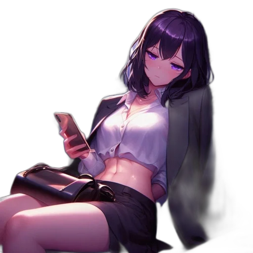 jacket, dress, weapon, staff transparent PNG cut-out