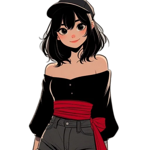 hat, dress, jacket, staff transparent PNG cut-out