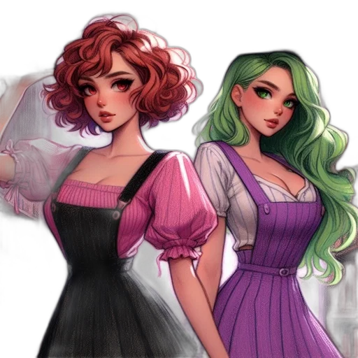dress, concept art, fantasy art, watercolor transparent PNG cut-out