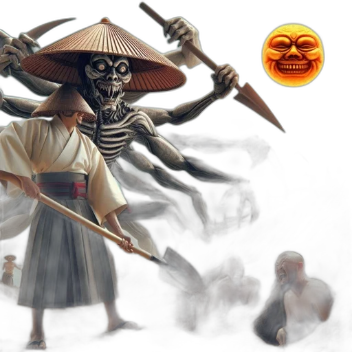 mask, staff, concept art, fantasy art transparent PNG cut-out