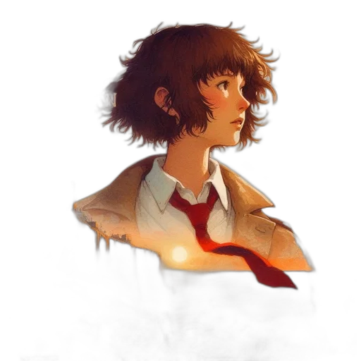 jacket, face, staff, robot transparent PNG cut-out