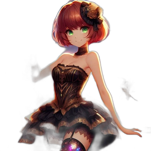dress, crown, robot, staff transparent PNG cut-out