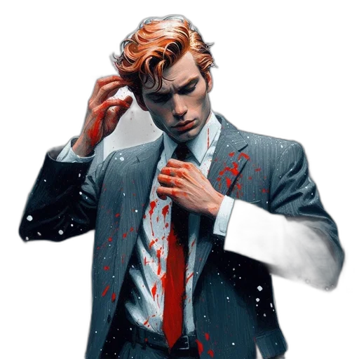 jacket, comic book art, concept art, pixel art transparent PNG cut-out
