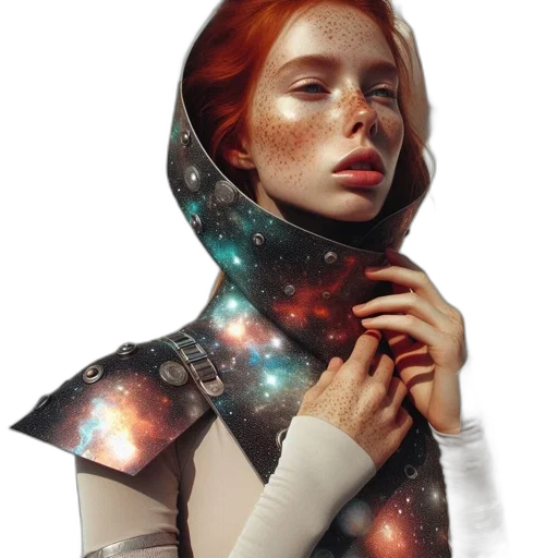 dress, jacket, robot, face transparent PNG cut-out