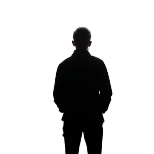 jacket, staff, face, robot transparent PNG cut-out