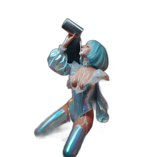 robot, staff, weapon, jacket transparent PNG cut-out