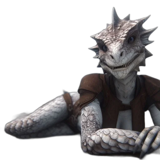 dragon, creature, staff, animal transparent PNG cut-out