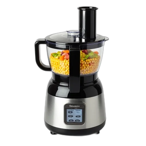 modern, food, processor, black transparent PNG cut-out