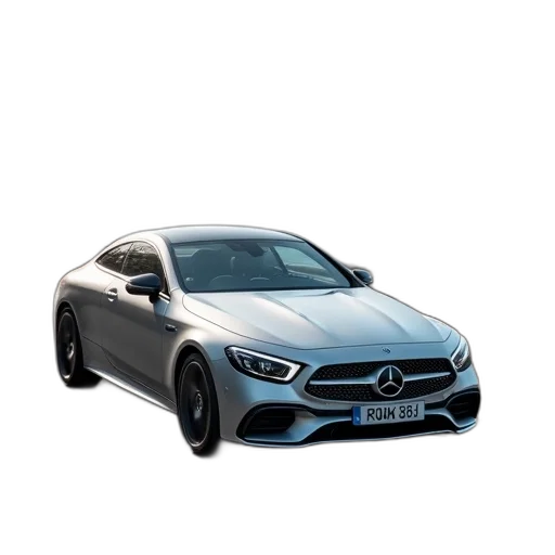 car, 3d render, photorealistic, silver transparent PNG cut-out