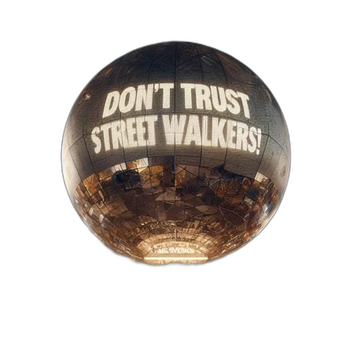 night, large, reflective, sphere transparent PNG cut-out