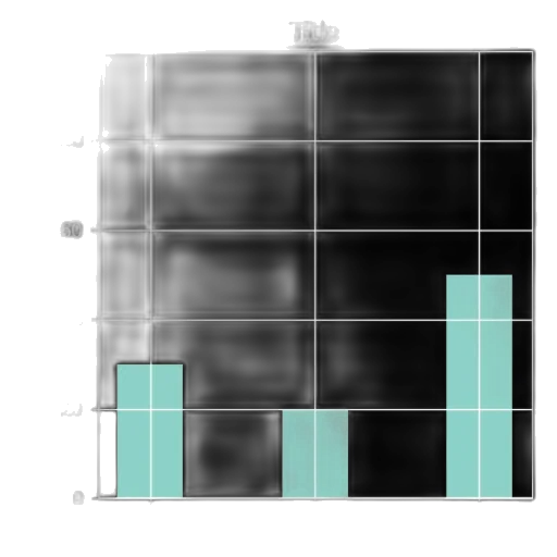 3d render, monochrome, bar, chart transparent PNG cut-out