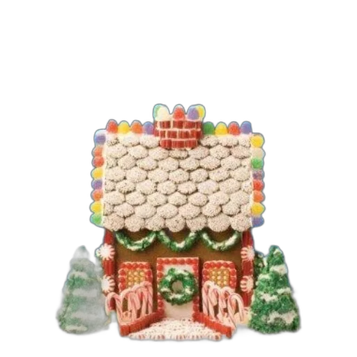 gingerbread, house, book, cover transparent PNG cut-out