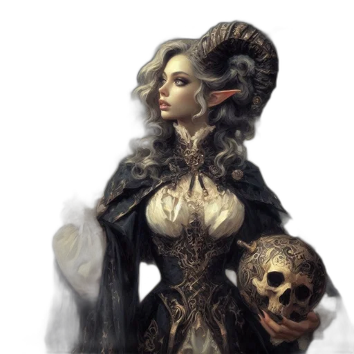 dress, face, fantasy art, concept art transparent PNG cut-out