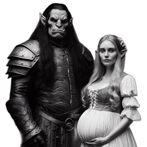 fantasy art, concept art, comic book art, photorealistic transparent PNG cut-out