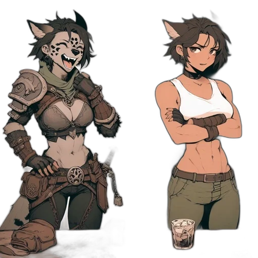 concept art, fantasy art, comic book art, pixel art transparent PNG cut-out