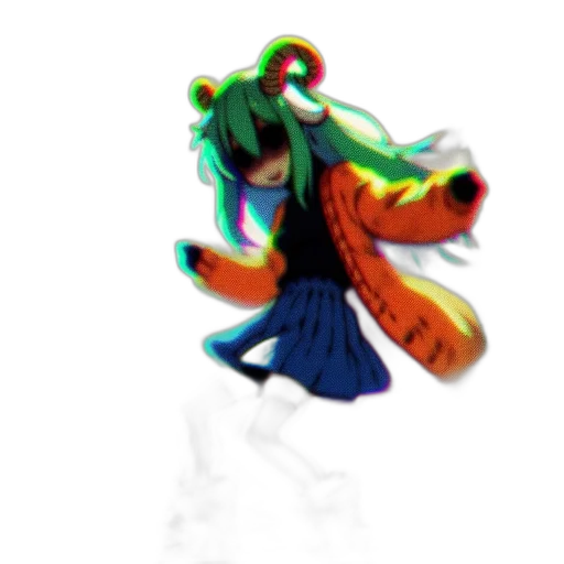 creature, dragon, mask, dress transparent PNG cut-out