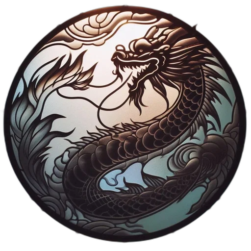 dragon, staff, sword, weapon transparent PNG cut-out