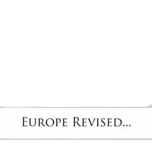 europe, revised, text, black transparent PNG cut-out
