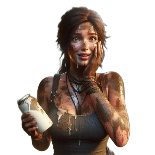 face, weapon, concept art, photorealistic transparent PNG cut-out
