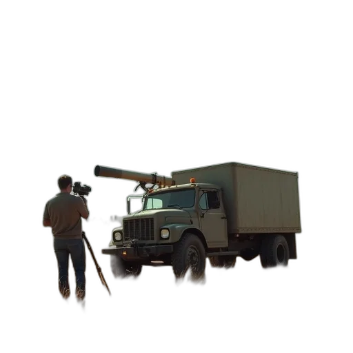 weapon, staff, robot, car transparent PNG cut-out