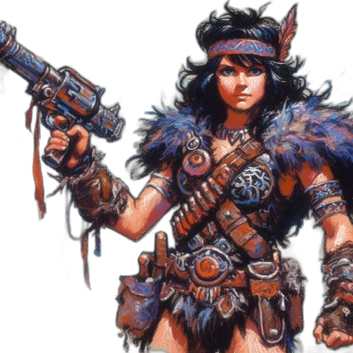 weapon, fantasy art, concept art, comic book art transparent PNG cut-out