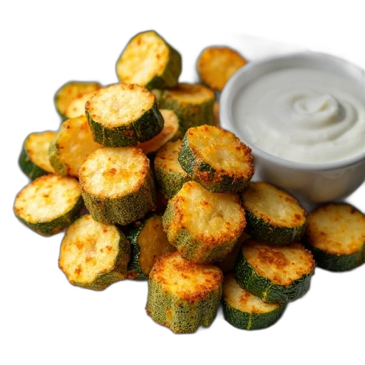 food, plate, zucchini, fries transparent PNG cut-out
