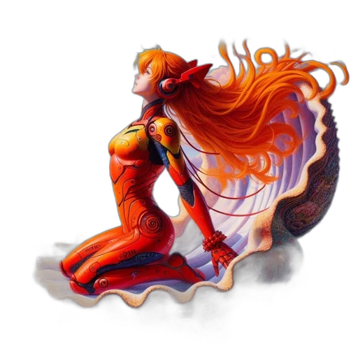 dragon, dress, jewelry, mask transparent PNG cut-out