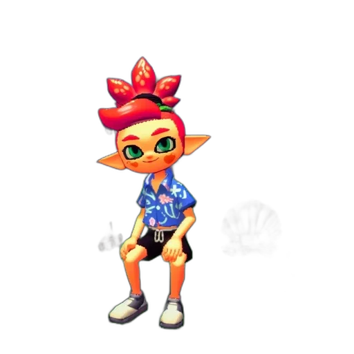 staff, animal, dress, 3d render transparent PNG cut-out