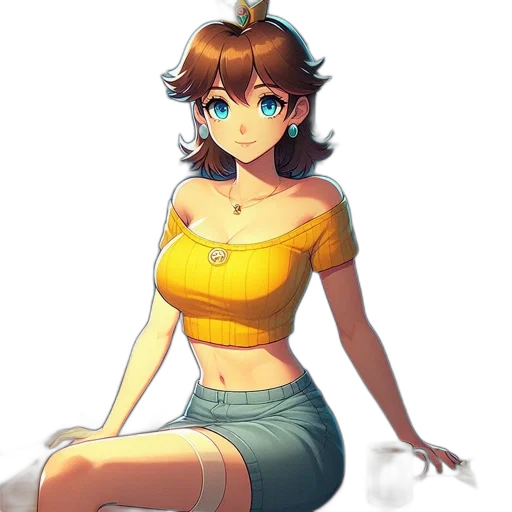 dress, staff, crown, robot transparent PNG cut-out