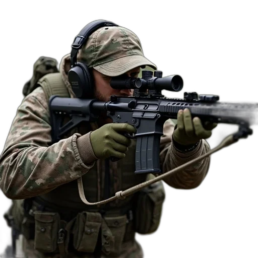 weapon, staff, 3d render, camo transparent PNG cut-out