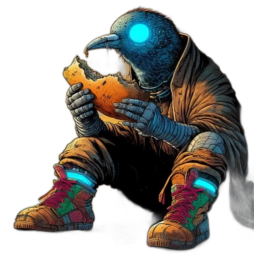 mask, robot, creature, concept art transparent PNG cut-out