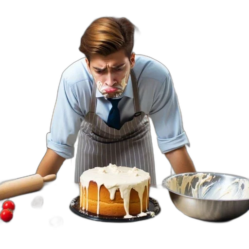food, staff, concept art, photorealistic transparent PNG cut-out