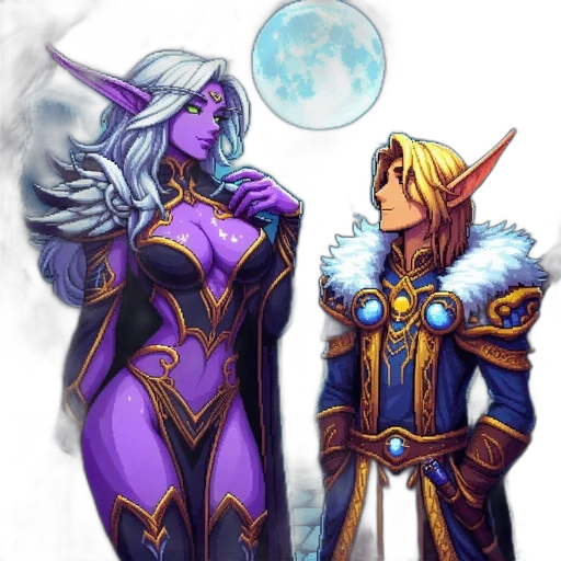 fantasy art, concept art, pixel art, comic book art transparent PNG cut-out