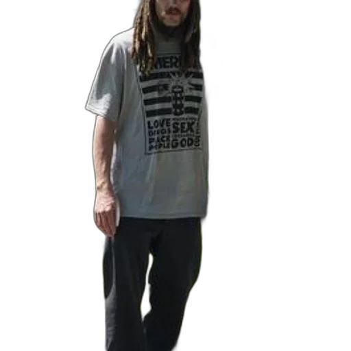 staff, jacket, creature, hair transparent PNG cut-out