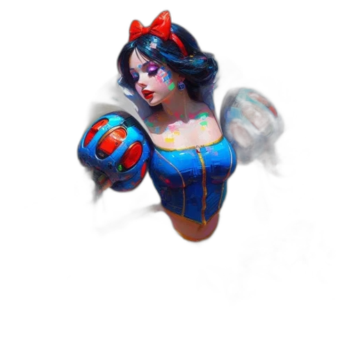 dress, crown, mask, weapon transparent PNG cut-out
