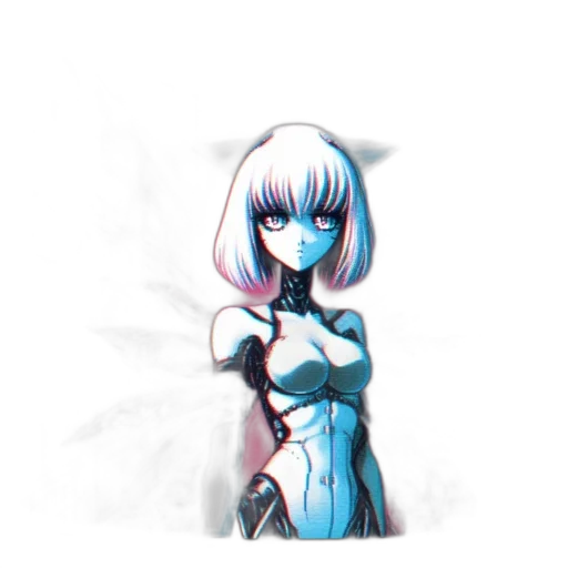 robot, dress, mask, staff transparent PNG cut-out