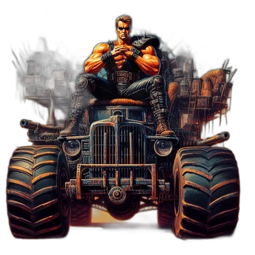 car, weapon, concept art, comic book art transparent PNG cut-out