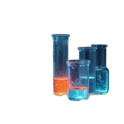 bottle, jewelry, 3d render, vaporwave transparent PNG cut-out