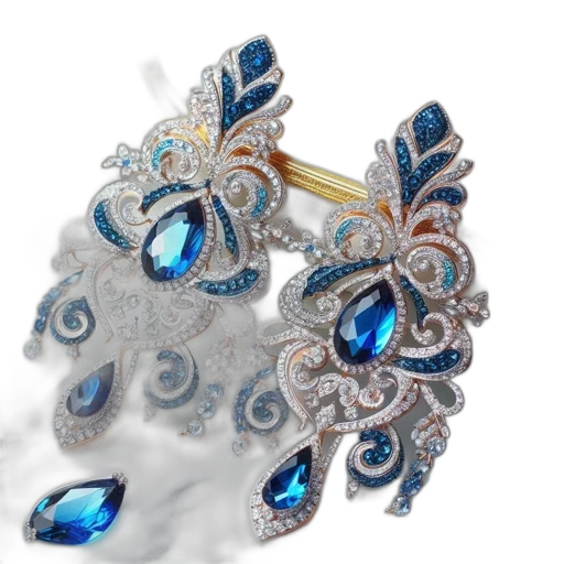 jewelry, crown, photorealistic, fantasy art transparent PNG cut-out