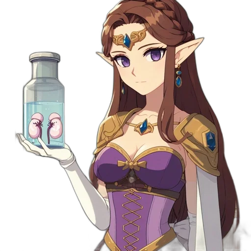 dress, bottle, crown, weapon transparent PNG cut-out