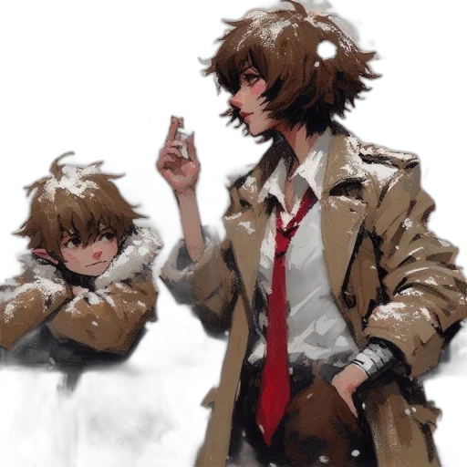jacket, weapon, staff, concept art transparent PNG cut-out