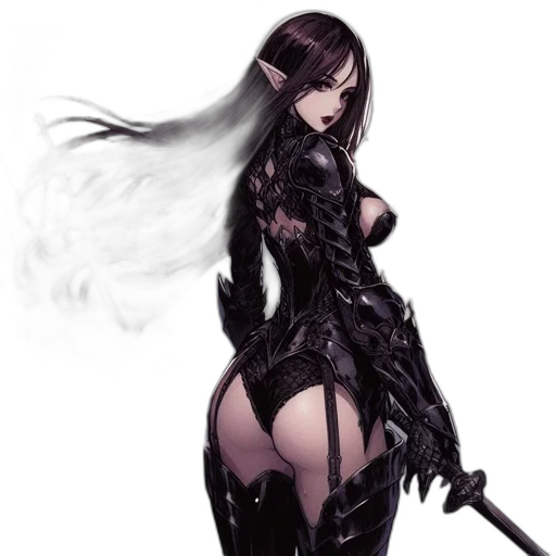 weapon, dress, sword, fantasy art transparent PNG cut-out
