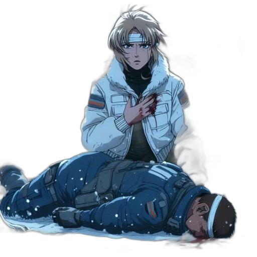 jacket, concept art, cyberpunk, comic book art transparent PNG cut-out