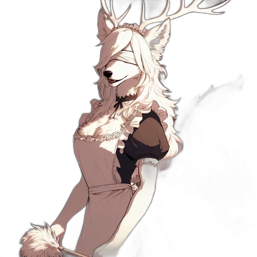 dress, staff, mask, creature transparent PNG cut-out