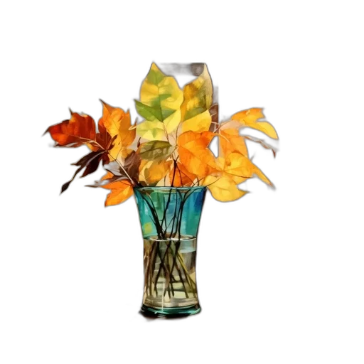 bottle, flower, 3d render, photorealistic transparent PNG cut-out