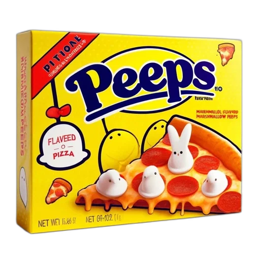 food, bright, yellow, peeps transparent PNG cut-out