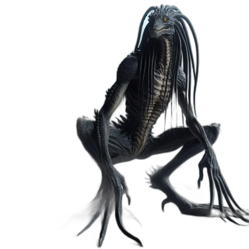 creature, animal, dragon, hair transparent PNG cut-out