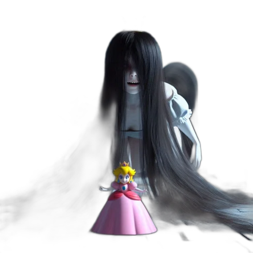 hair, creature, staff, dress transparent PNG cut-out