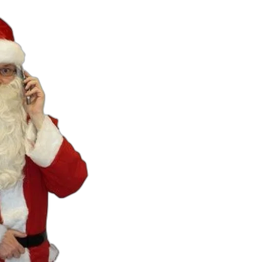 santa, claus, traditional, red transparent PNG cut-out